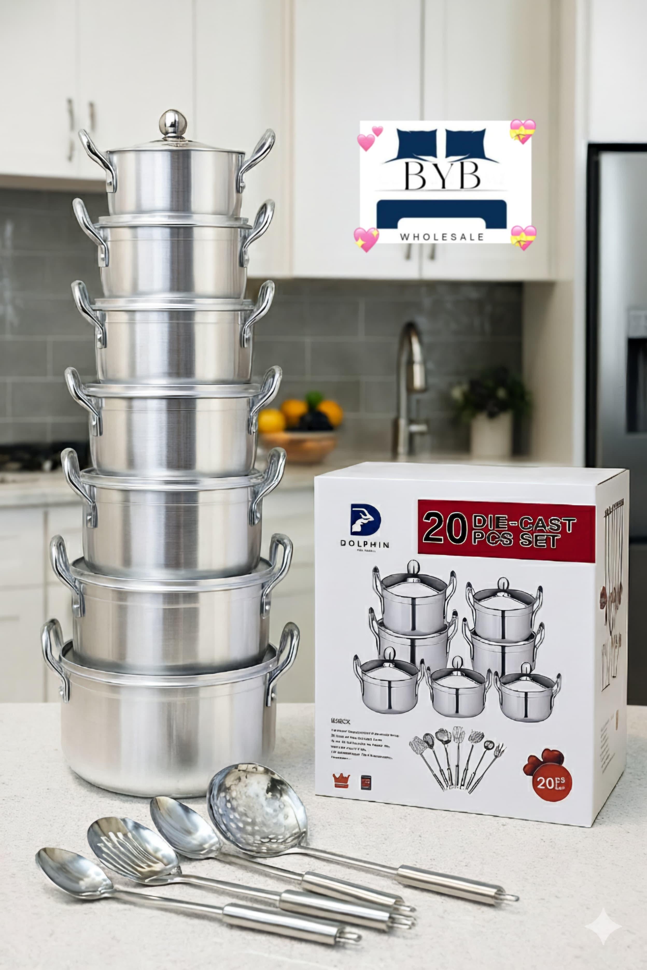 20 Piece Aluminum pot