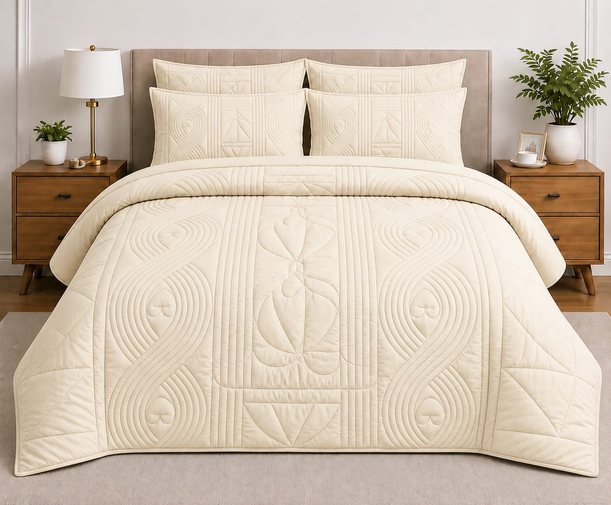 5-Piece Quilted Comforter Set