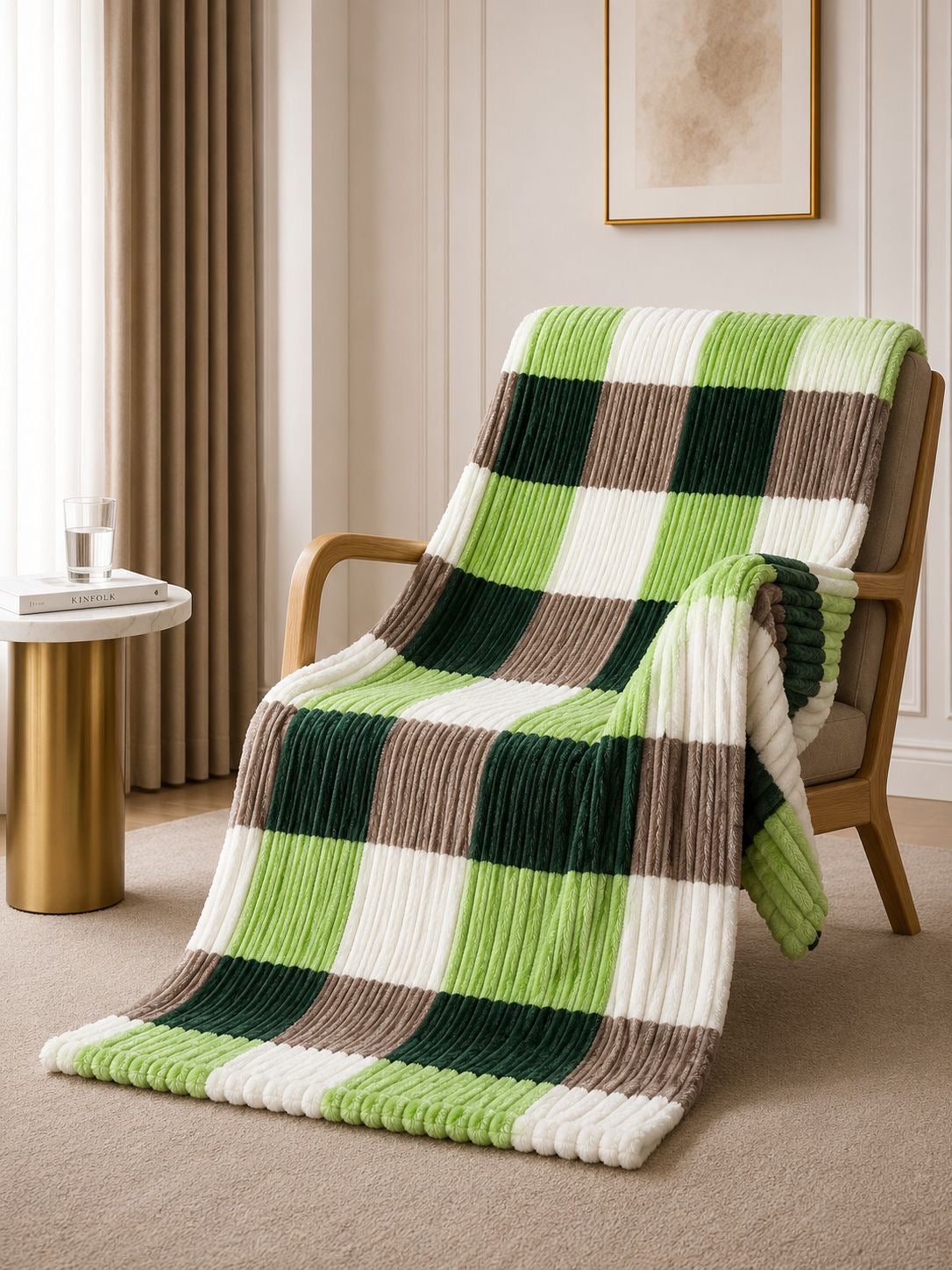 Colored squared fleece