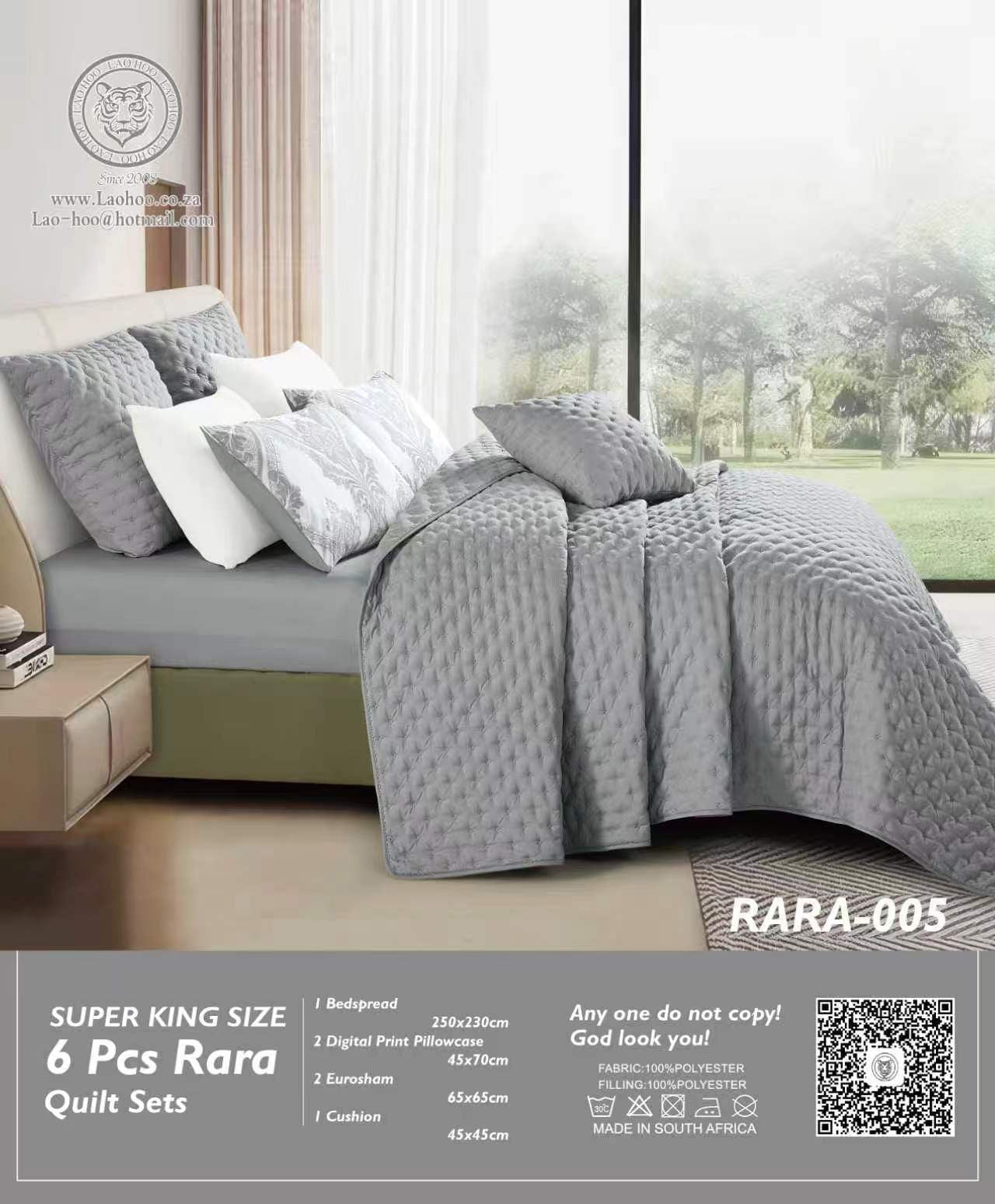 6 piece Rara quilt