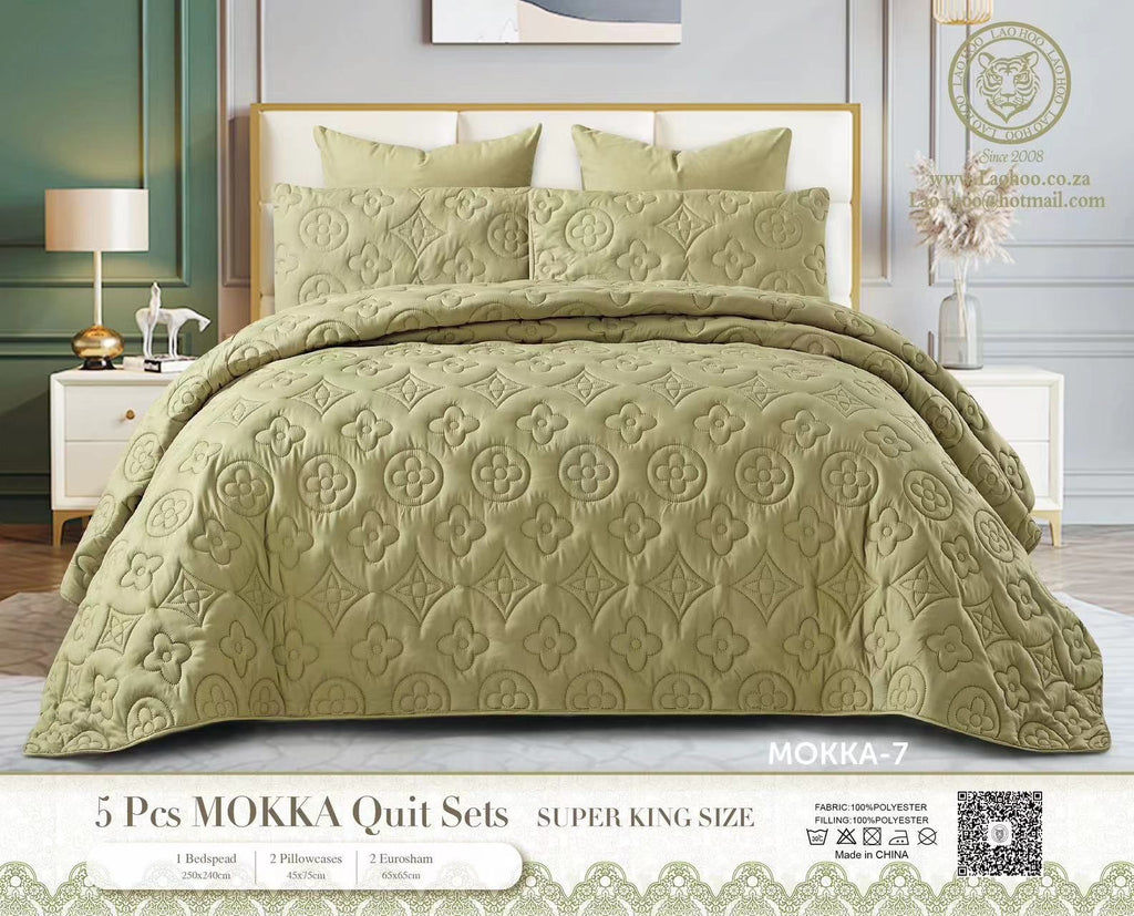 5 Piece Mokka Quilt