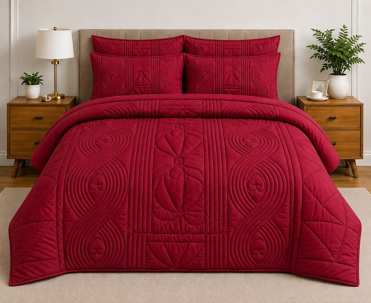 5-Piece Quilted Comforter Set