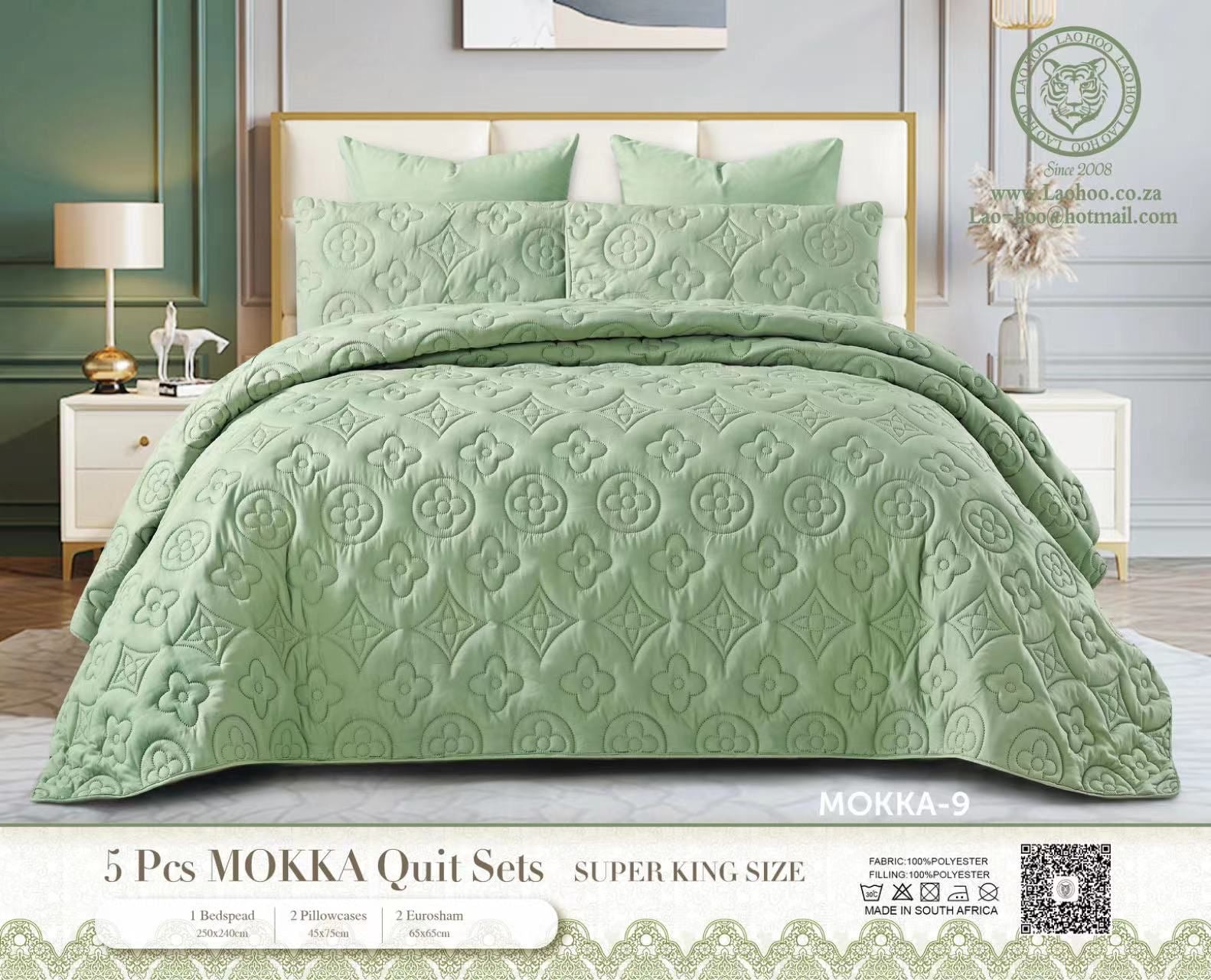 5 Piece Mokka Quilt
