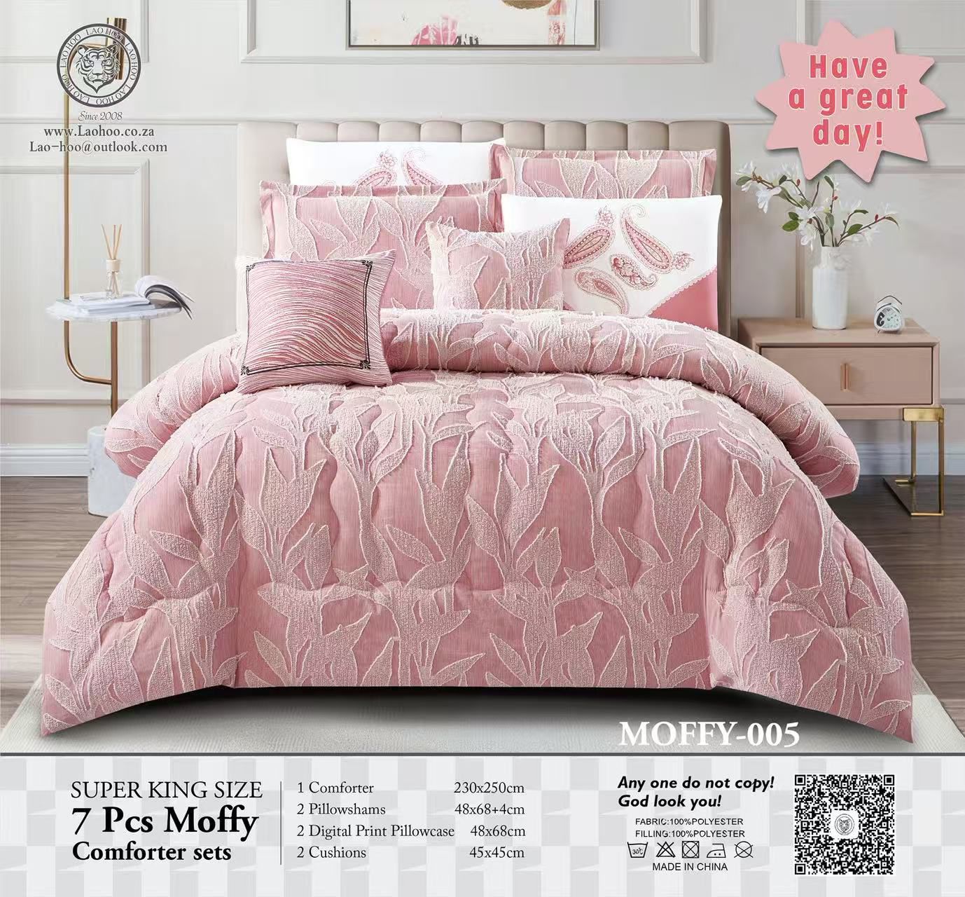 7 piece Moffy comforter
