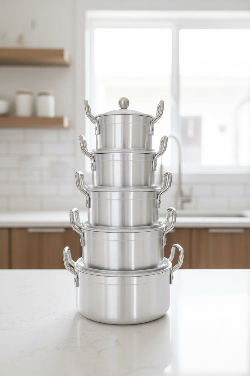 10 Piece Aluminum Pots set