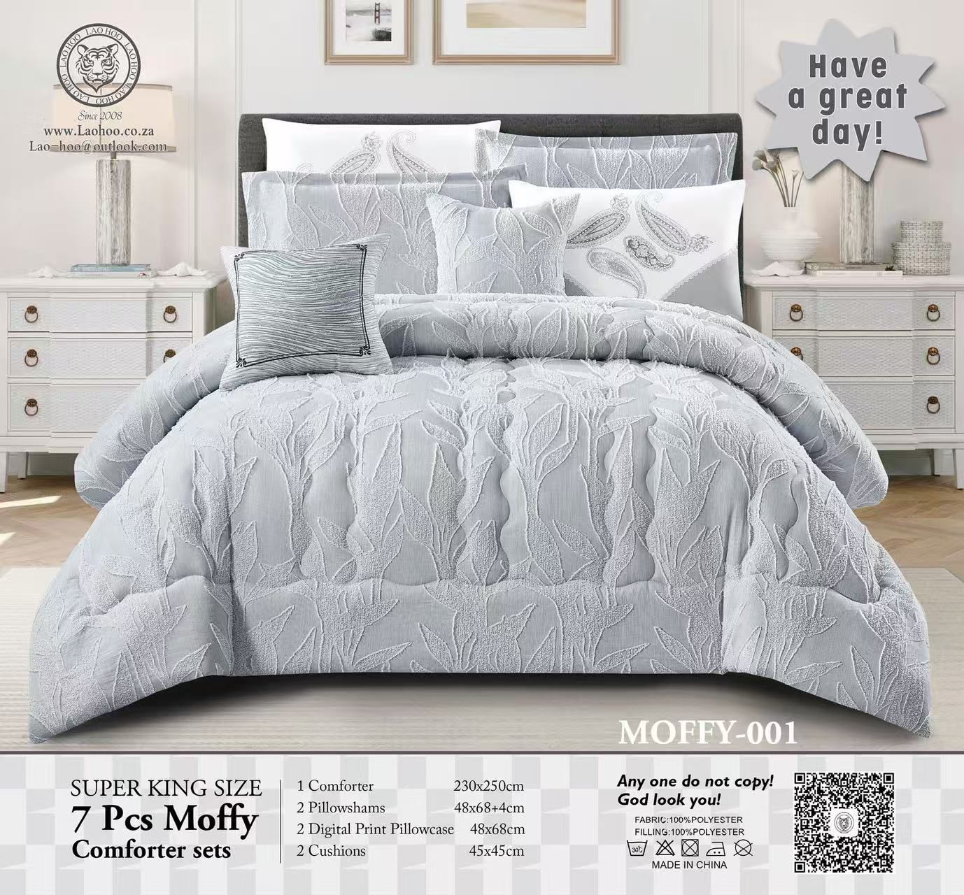 7 piece Moffy comforter
