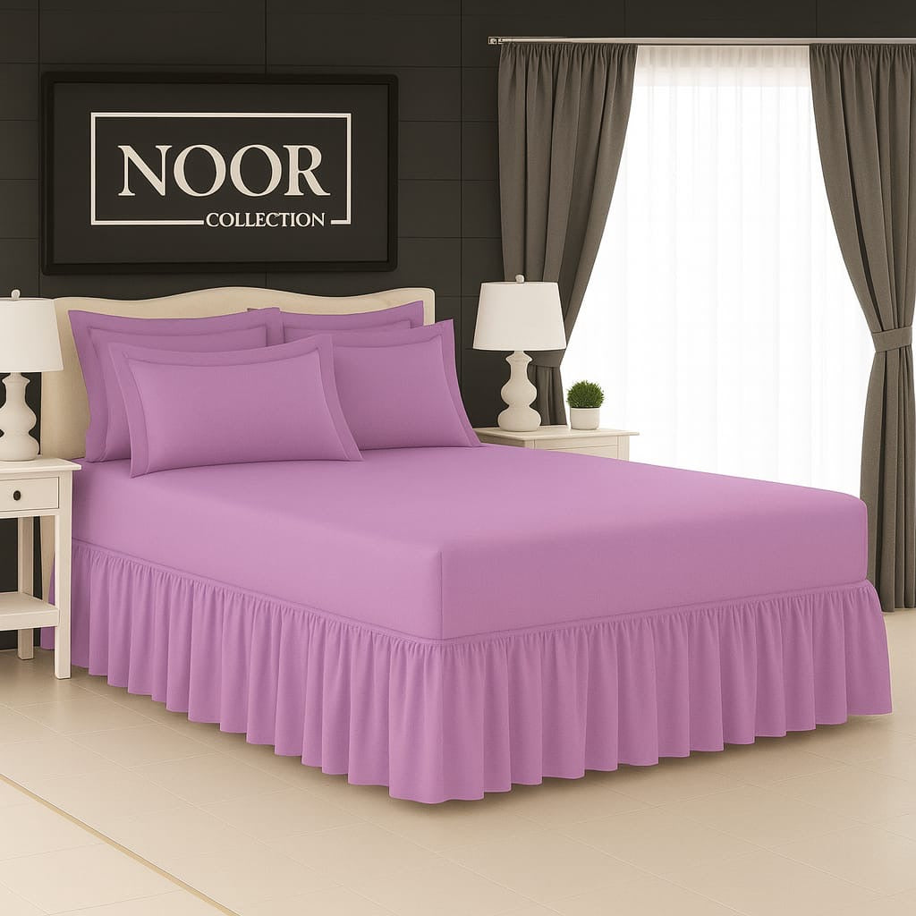 5 Piece Plain Frilled Combo Sheet