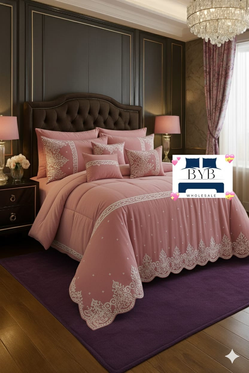 7 Piece Lace Comforter