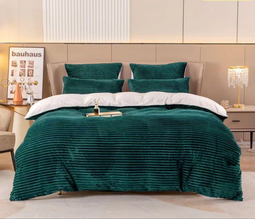 5 Piece Stripped Comforter