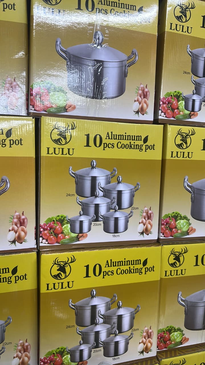 10 Piece Aluminum Pots set
