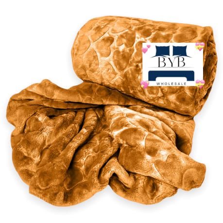 Heart embossed fleece